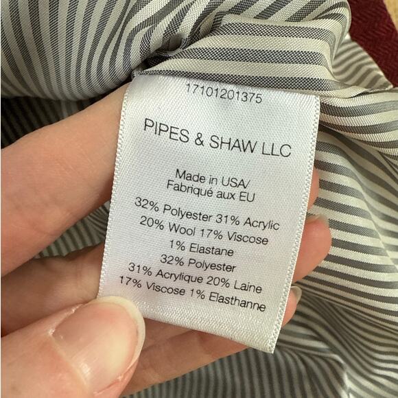 Veronica Beard Double Breasted Wool Blend Jacket Size 8 Red - Picture 3 of 4